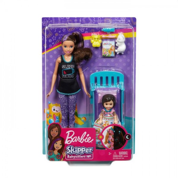 Barbie Skipper Babysitter Speelset Bedtijd