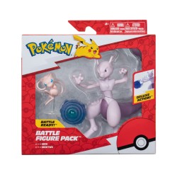 Pokemon Battle Figuren 2 Pack Mew Mewtu 12 Cm