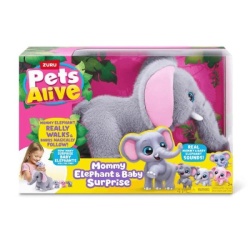 Zuru Pets Alive Mommy Elephant & Baby Surprise