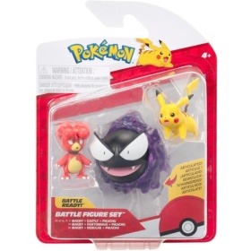 Vergroot Pokemon Battle Figuren 3-pack Magby Pikachu #1 En Gastly Pokemon Battle Figuren 3-pack Magby Pikachu #1 En Gastly