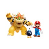 Super Mario figuren Mario vs Bowser 6,5cm