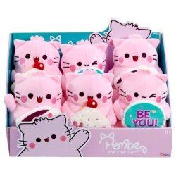 Pembe pluche 15cm