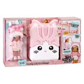 Vergroot Na! Na! Na! Surprise 3 in 1 Backpack Bedroom Speelset VAn Serie 3 Roze Na! Na! Na! Surprise 3 in 1 Backpack Bedroom Speelset VAn Serie 3 Roze