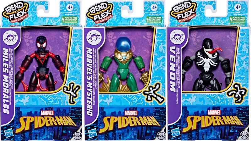 Spiderman Bend N Flex Space Mission Figuur