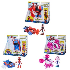 Vergroot Spidey and friends voertuig en figuur Spidey and friends voertuig en figuur