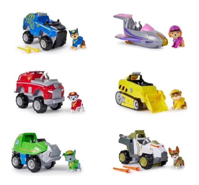 PAW Patrol Jungle Pups - Speelgoedauto met speelfiguur - stijlen kunnen verschillen