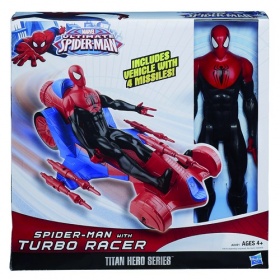 Spiderman 30 cm Figuur met Raceauto