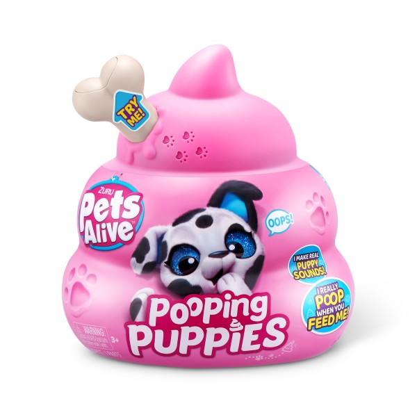 Pets Alive Pooping Puppies S1 Interactive Pluche