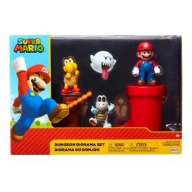 Super Mario Dungeon diorama actieset 6,5cm