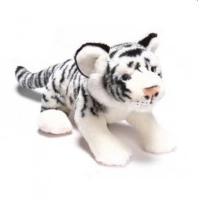 Vergroot Tijger Pluche 36cm Zwart-Wit Tijger Pluche 36cm Zwart-Wit
