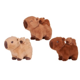 Pluche Capybara Staand En Baby 25cm