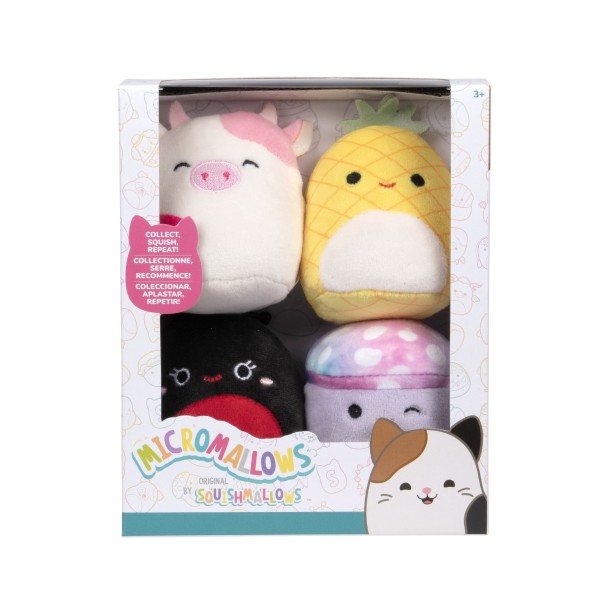 Micromallows Pluche 6,5 Cm 4 Stuks Set 3 afbeelding