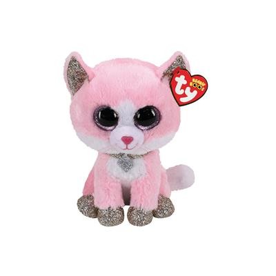 Ty Beanie Fiona Pink Cat 15cm