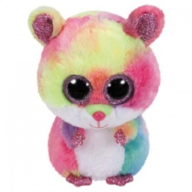 Vergroot TY Beanie Multikleur Hamster Rodney 24 Cm TY Beanie Multikleur Hamster Rodney 24 Cm