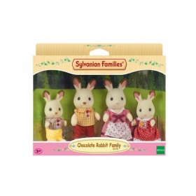 Vergroot 4150 Sylvanian families familie chocolade konijn 4150 Sylvanian families familie chocolade konijn