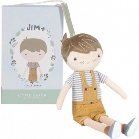 Vergroot Little Dutch Knuffelpop Jim 35cm Little Dutch Knuffelpop Jim 35cm