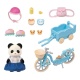 5652 Sylvanian Families Fiets en Skate Panda Meisje