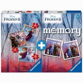 Vergroot Ravensburger Spel Memory en Puzzel Frozen 2 Ravensburger Spel Memory en Puzzel Frozen 2