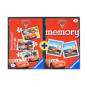 Vergroot Ravensburger Spel Memo + Puzzel Cars 2 Ravensburger Spel Memo + Puzzel Cars 2