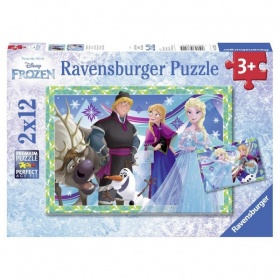 Vergroot Ravensburger Puzzel Disney Frozen Winterspelen (2x12) Ravensburger Puzzel Disney Frozen Winterspelen (2x12)