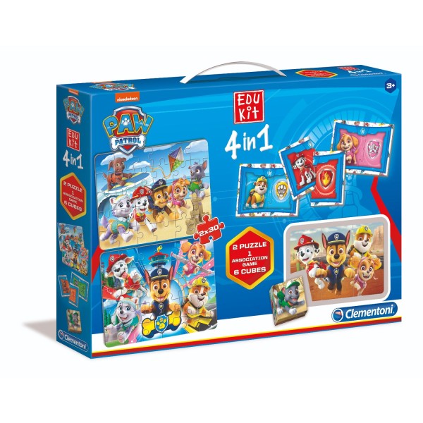 Absoluut Mm Ophef Clementoni Edu kit 4 in 1 Puzzel Spel Paw Patrol