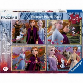 Vergroot Ravensburger Puzzel Frozen 2 (4x42) Bumperpack Ravensburger Puzzel Frozen 2 (4x42) Bumperpack