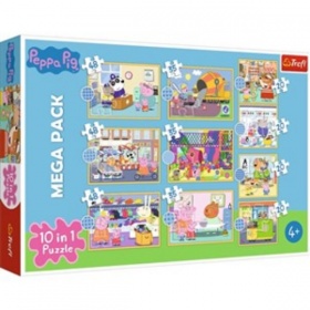 Trefl Puzzel 10 in 1 Peppa Pig