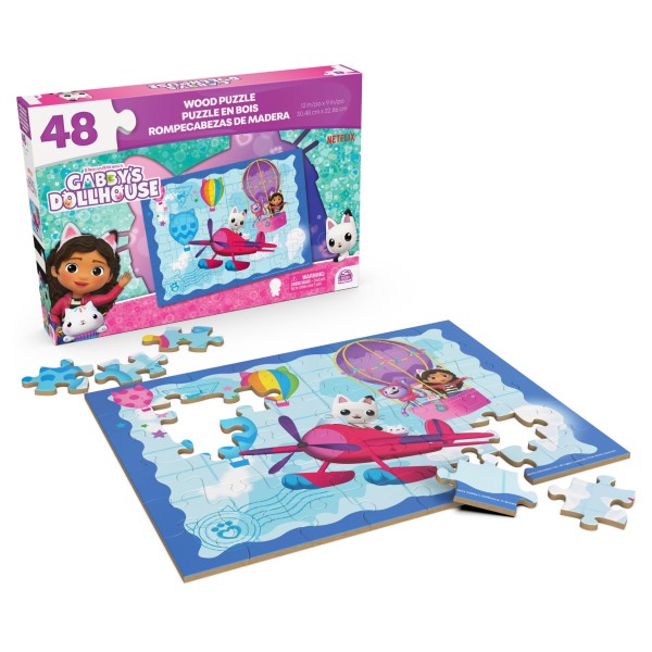 Gabby's Dollhouse Houten Puzzel 48 Stukjes