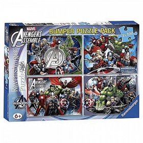 Vergroot Ravensburger Puzzel Bumperpack Avengers (4x100) Ravensburger Puzzel Bumperpack Avengers (4x100)