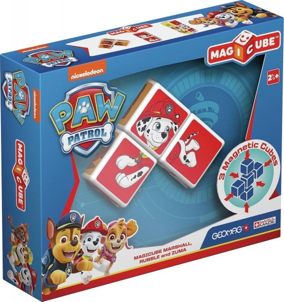 Geomag Magicube Paw Patrol Marshall, Rubble, Zuma Geomag Magicube Paw Patrol Marshall, Rubble, Zuma