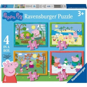 Vergroot Ravensburger Puzzel Peppa Pig 4 Seizoenen (12+16+20+24) Ravensburger Puzzel Peppa Pig 4 Seizoenen (12+16+20+24)