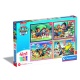 Clemenoni Paw Patrol 4 In 1 Puzzel 12, 16, 20, 24 Stukjes