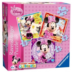 Vergroot Puzzel Minnie 3in1 (25+36+49) Puzzel Minnie 3in1 (25+36+49)