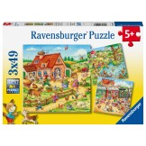 Ravensburger Puzzel landelijke vakantie 3x49 stukjes
