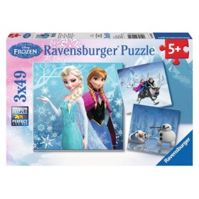 Vergroot Ravensburger puzzel frozen (3x49) Ravensburger puzzel frozen (3x49)