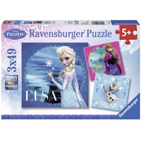 Vergroot Ravensburger Puzzel Disney Frozen (3x49) Ravensburger Puzzel Disney Frozen (3x49)