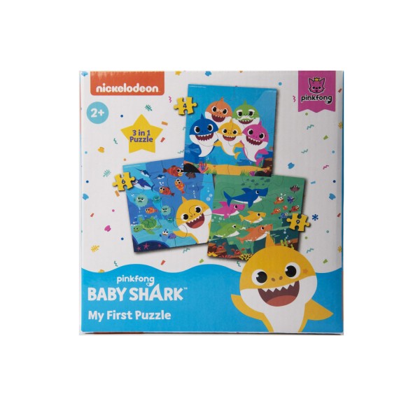Baby Shark Puzzel 3 In 1 (4,6,9)