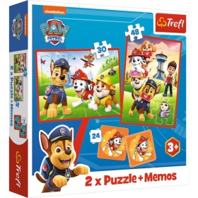 Vergroot Puzzel Paw Patrol 30 En 48 Stukjes En Memory Puzzel Paw Patrol 30 En 48 Stukjes En Memory