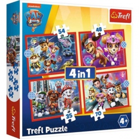 Trefl paw patrol the movie 4 in 1 puzzel