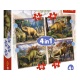 Trefl Puzzel 4 In 1 Dino