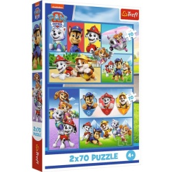 Puzzel Paw Patrol 2x70 Stukjes