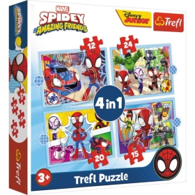 Vergroot Trefl Puzzel Spidey And Friends 4 In 1 Trefl Puzzel Spidey And Friends 4 In 1