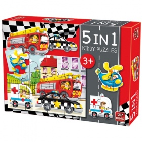 Vergroot Puzzel 5in1 Auto's Puzzel 5in1 Auto's