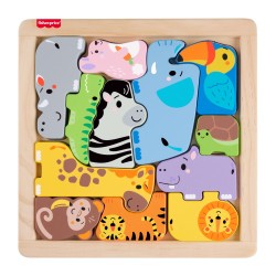 Fisher Price Houten dieren puzzel
