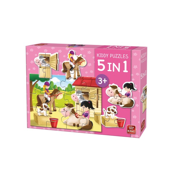 King Puzzel 5 In 1 Horse