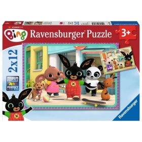 Vergroot Ravensburger Puzzel Bing Avontuur 2x12 Stukjes Ravensburger Puzzel Bing Avontuur 2x12 Stukjes