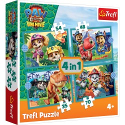 Trefl Puzzel 4 In 1 Paw Patrol De Dino Film 12-15-20-24 Stuks