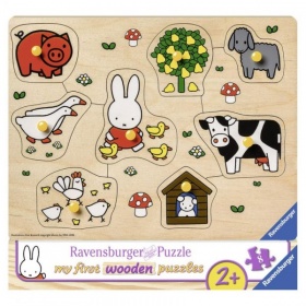 Vergroot Ravensburger puzzel hout Nijntje op de boerderij (8) Ravensburger puzzel hout Nijntje op de boerderij (8)