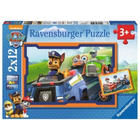 Vergroot Ravensburger puzzel Paw Patrol in actie (2x12) Ravensburger puzzel Paw Patrol in actie (2x12)