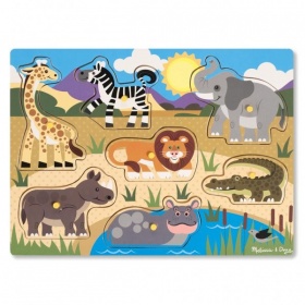 Puzzel Hout Wilde Dieren